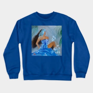 Blue Sarong Crewneck Sweatshirt